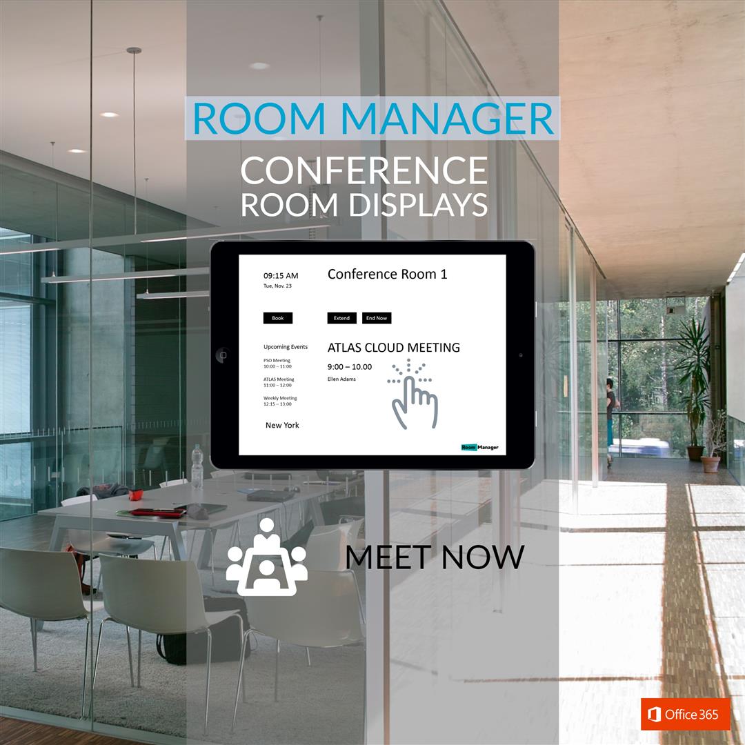 Conference Room Scheduling solution Room Manager Office 365